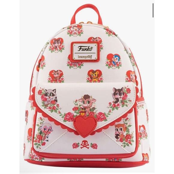 NWT! Loungefly Villianous Valentines Cosplay Mini Backpack - Picture 1 of 6